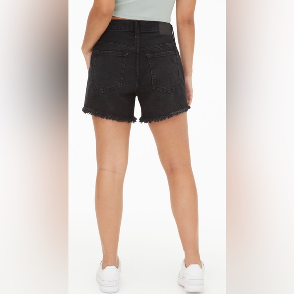 AéRopostale Aero Shorts Women’s 4 Black 90s Cut - Picture 4 of 7